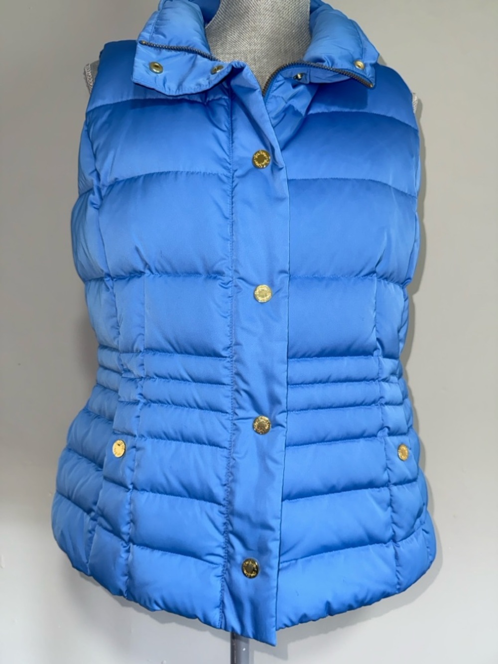 Lilly Pulitzer Bright Blue Quilted Puffer Vest